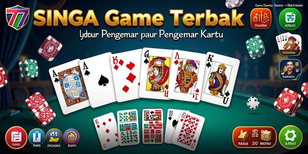 Tampilan gameplay seru di 77SINGA dengan variasi permainan Domino.
