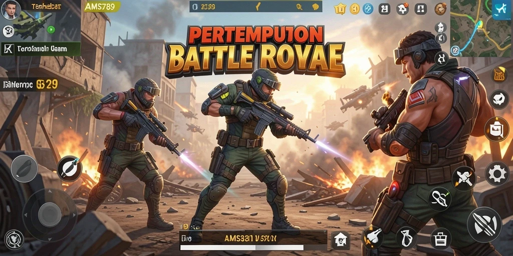 Gameplay Battle Royale yang mendebarkan di AMS789.