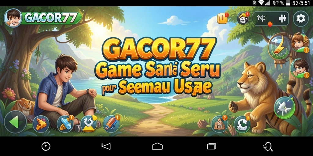 Screenshot gameplay GACOR77 menampilkan aksi seru dan tantangan menarik.