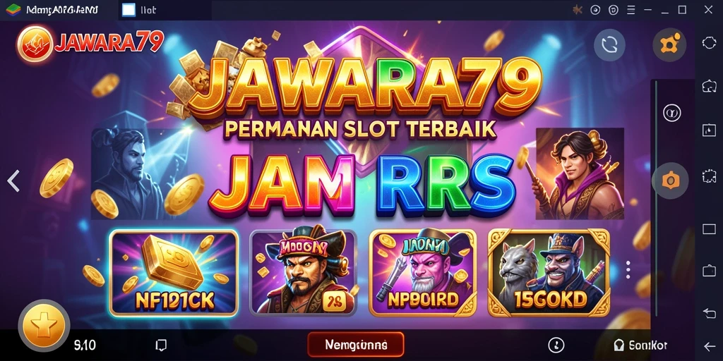 Tampilan menarik dari gameplay Slot JAWARA79 yang penuh warna.