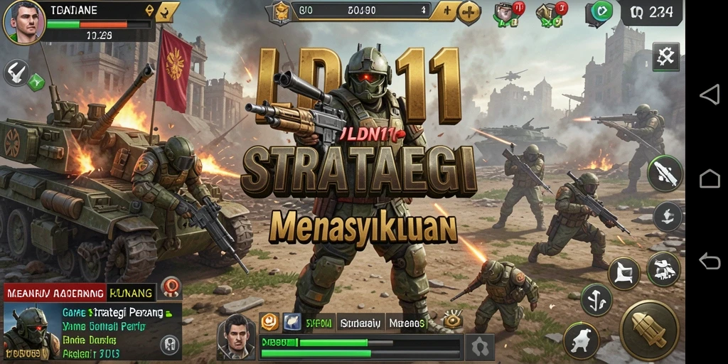 Tampilan gameplay SLG yang seru dan menantang di LDN11.