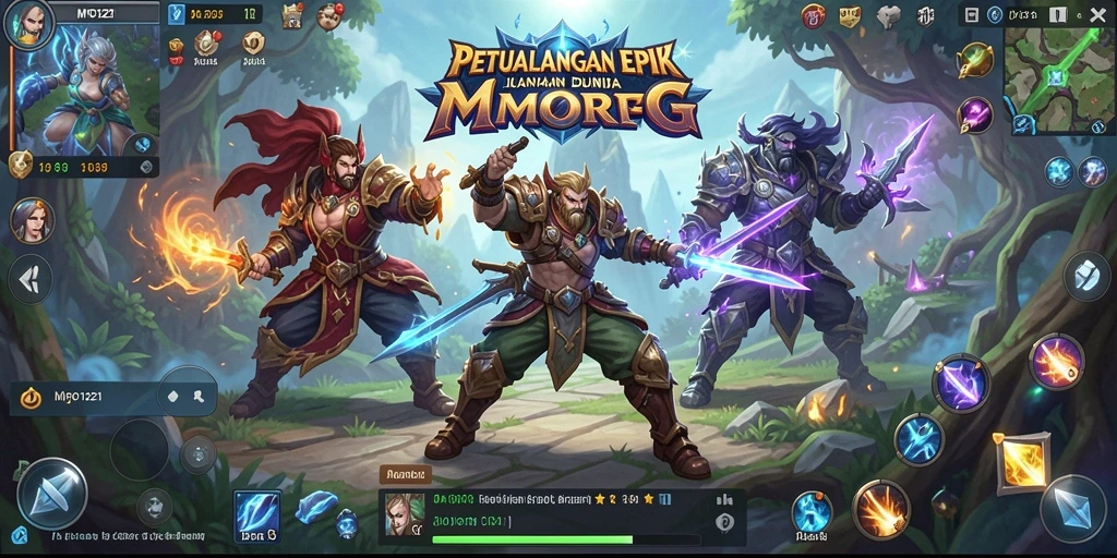 Screenshot gameplay MPO1221 menunjukkan aksi seru dan dunia yang menawan.
