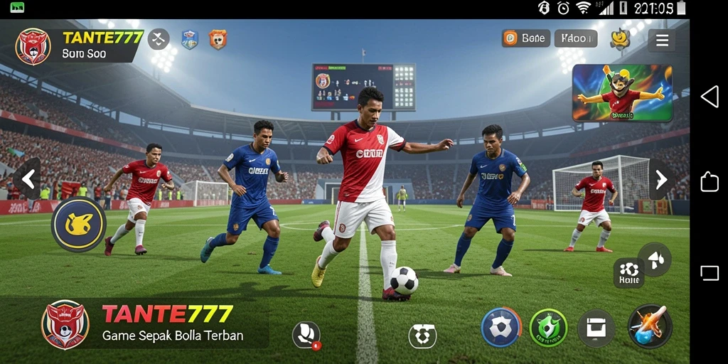 Tampilan gameplay TANTE777 yang mendebarkan saat pertandingan berlangsung.
