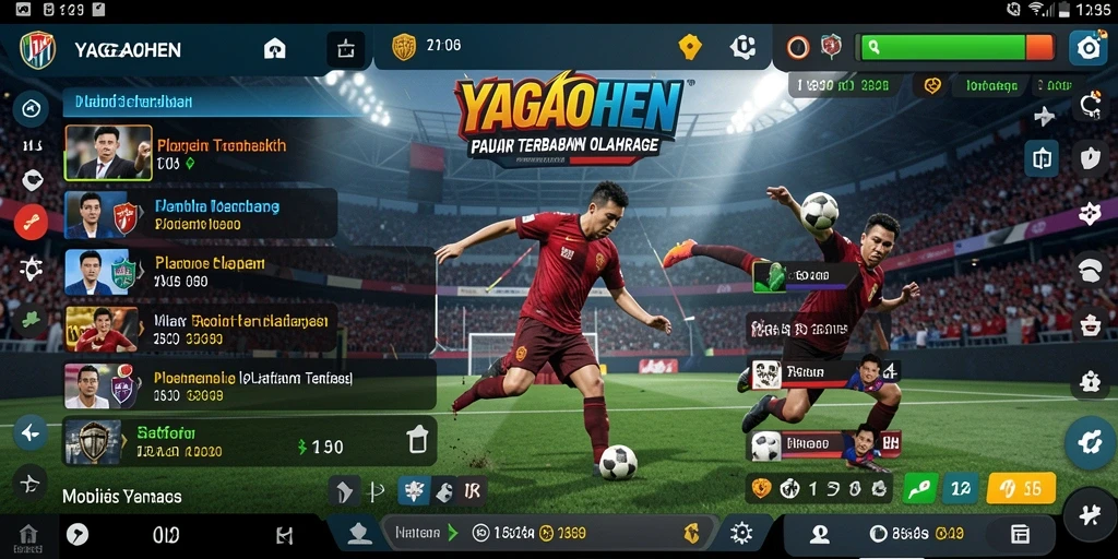 Tampilan antarmuka YAGAOHEN yang modern dan interaktif dalam taruhan olahraga.
